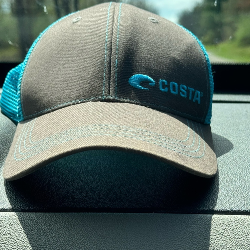 Costa Brown and Blue Trucker Hat